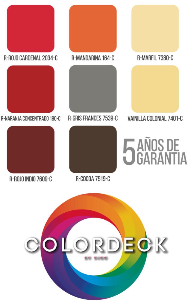 Colores pintura acrilia rino 4